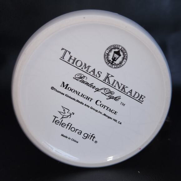 Thomas Kinkade Coffee Mug Cup Moonlight Cottage Teleflora - Picture 2 of 5